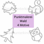 Punktmalerei Wald