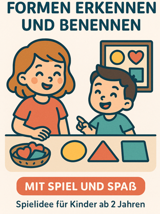 Formen erkennen und benennen einfache Spielidee für Kinder ab 2 Jahren