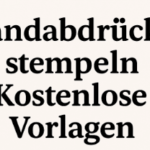 Handabdrücke stempeln mit Baby & Kleinkind – kostenlose Vorlage