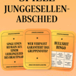 Junggesellenabschied Spiele-Set – Fragen, Aufgaben, Bingo & mehr