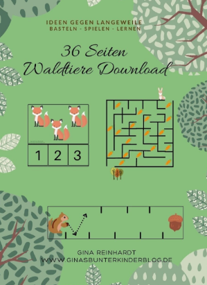 Lernspielheft Waldtiere