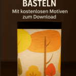 Laternen basteln mit Kindern – Öltrick & Fingerpunkte-Laterne