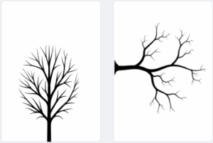 Kostenlose Baum-Silhouetten zum Basteln & Gestalten