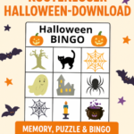 Halloween-Spielspaß zum Ausdrucken – Memory, Puzzle & Bingo
