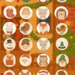 Weihnachtswerkstatt Bilder Adventskalender zum Ausdrucken für Kinder