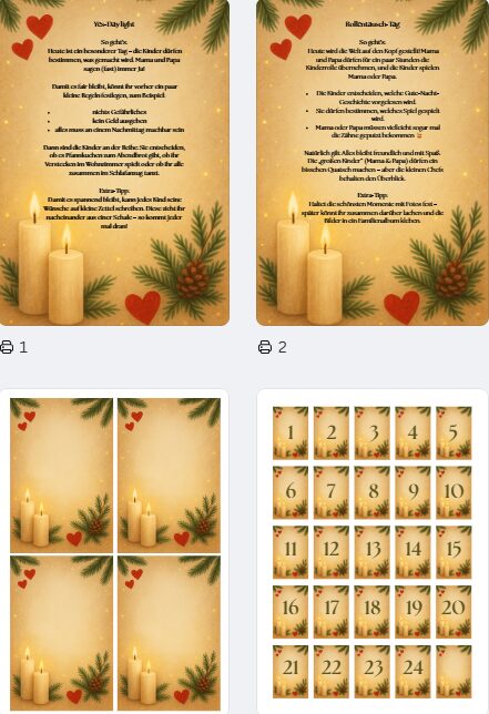 Adventskalender für Familien – Achtsamkeit, Rituale & Herzensmomente