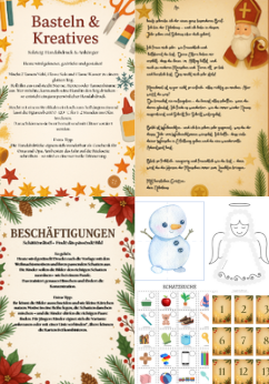 Adventskalender für Familien mit Kindern (1–6 Jahre) – 54 Seiten Ideen, Spiele & Vorlagen