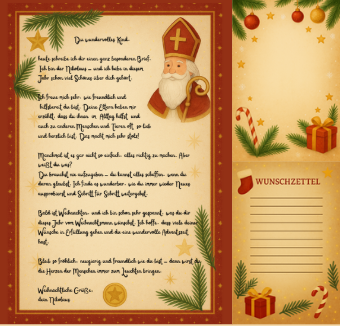 Nikolaus-Brief – „Lob & Motivation“ – Magischer Download zum Ausdrucken mit Extra