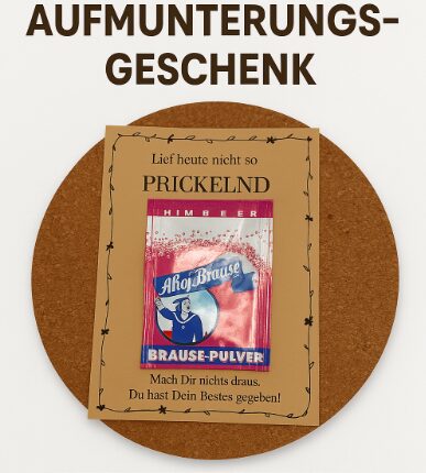 Aufmunterungsgeschenk Vorlage - kleine Aufmerksamkeit zum Verschenken