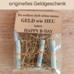 Geldgeschenk Geld wie Heu