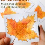 Taschenlampen-Spiel Herbst – Lernspiel & Freebie mit 12 herbstlichen Motiven
