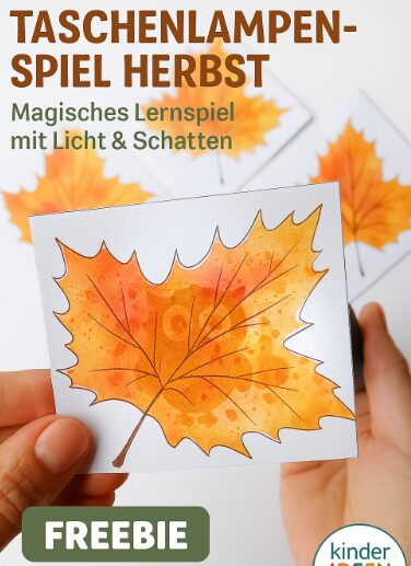 Taschenlampen-Spiel Herbst – Lernspiel & Freebie mit 12 herbstlichen Motiven
