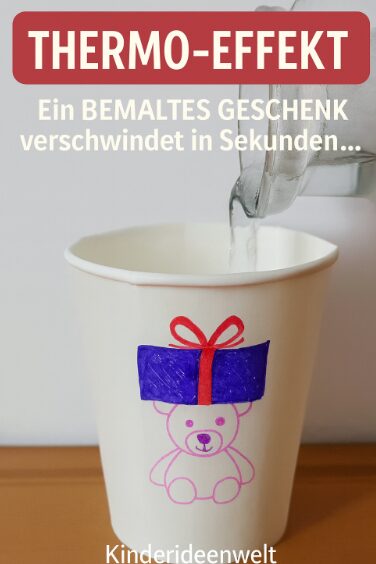 Thermo-Effekt Experiment – einfaches Experiment für Kinder mit Stiften